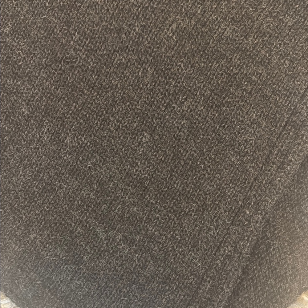 Gray Asymmetrical wool Poncho - Picture 5 of 9